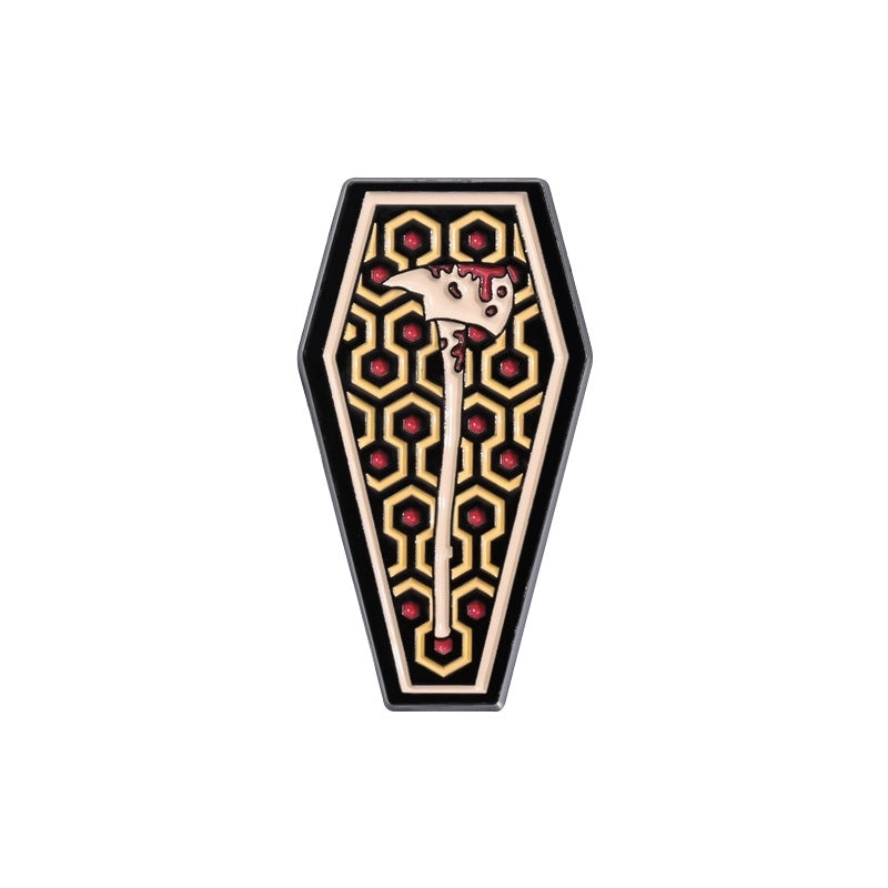 Cartoon Style Punk Cowboy Style Animal Dagger Skull Alloy Stamping Stoving Varnish Plating Unisex Badge Brooches Collar Pin