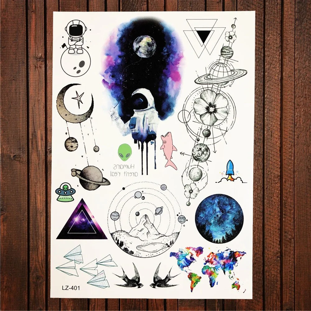 Sdrawing Red Rose Flower Temporary Tattoo Stickers Women Body Art Tattoo Arm Sleeve 21x15CM Large Fake Flash Waterproof Tatoo Henna