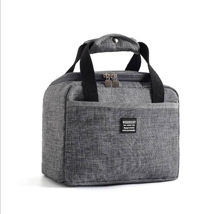 Portable Lunch Bag New Thermal Insulated Lunch Box Tote Cooler Handbag Bento Pouch Dinner Container School Food Storage Bags