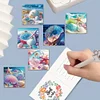 6PCS DIY Diamond Art Greeting Cards Ocean Seashell Congratulations Cards & Gifts