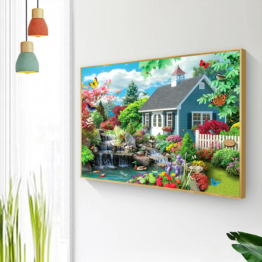 Diamond Painting - Full Round Drill - Quiet Yard