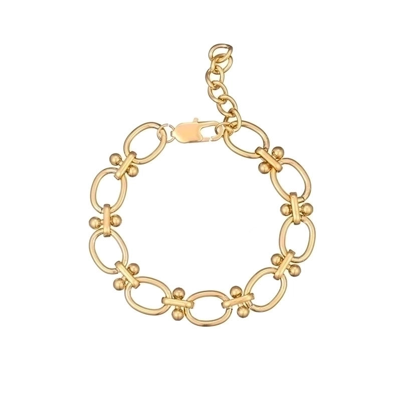 Minimalist Solid Color Stainless Steel Gold Plated Bracelets In Bulk