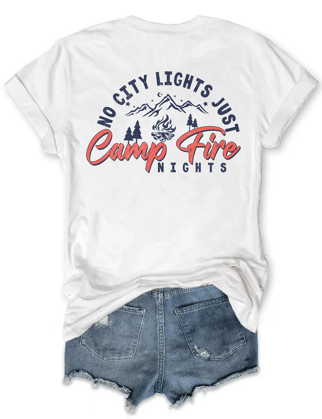 No City Lights Just Campfire Nights T-shirt