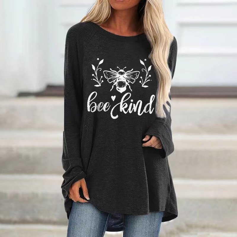 Bee Kind Printed Loose Women's T-shirt