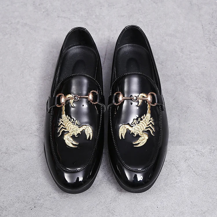 Indo Western Shoes Small Leather Shoes Men's Personality Embroidered Shoes Casual Men's Shoes