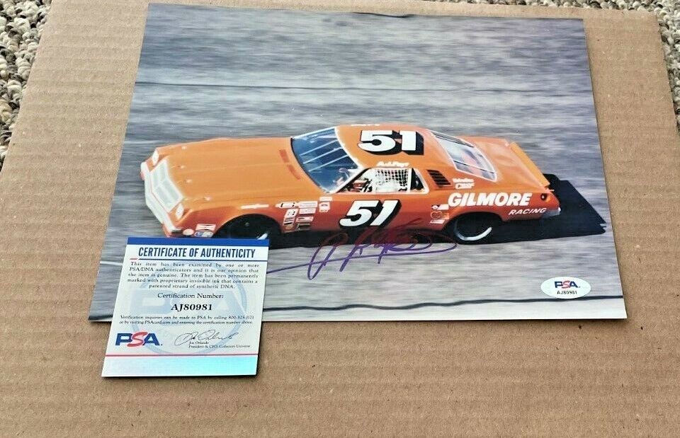 A.J. FOYT SIGNED NASCAR 8X10 Photo Poster painting PSA/DNA CERTIFIED