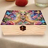 5D DIY Diamond Painting Handmade Wood Storage Box Crystal Storage Case (Elf)