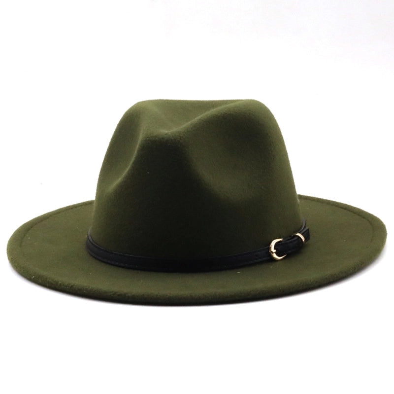 Hot-selling Wool Top Hat Foreign Card Its Red Hat Ethnic Style Jazz Hat Cashmere Felt Hat