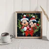 Christmas Mickey Minnie-11CT Stamped Cross Stitch 40*40cm/15.75*15.75in
