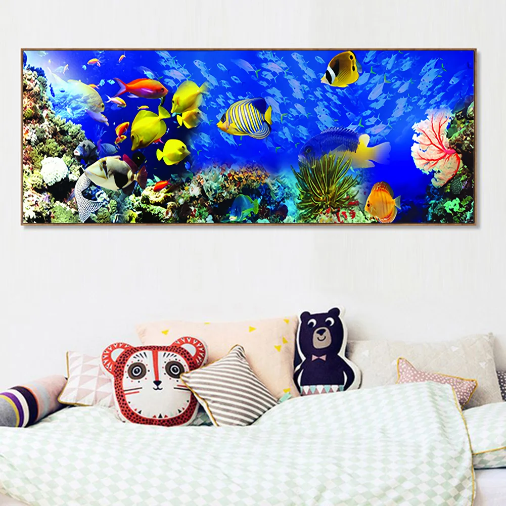 Diamond Painting - Full Round Drill - Color Deep Sea(100*40cm)