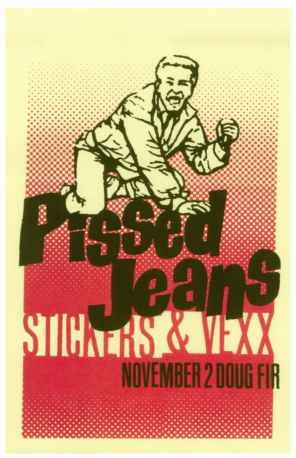 PISSED JEANS 2014 Gig POSTER Portland Oregon Concert