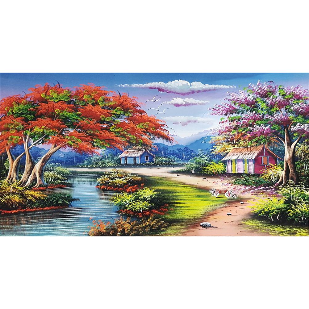 

85*45CM Round Drill Diamond Painting-Wonderful Nature, 501 Original