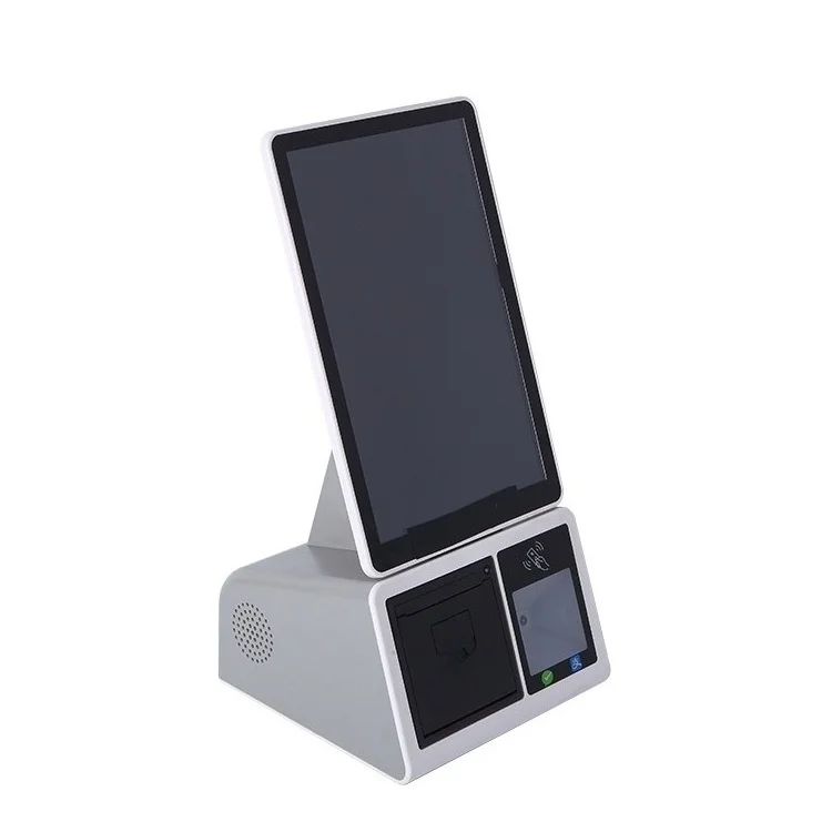 10.1 inch Touch Screen RFID self ordering machine payment RFID kiosk RFID ticket dispenser with printer and QR code scanner