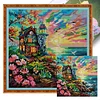 Lighthouse By Sea-11CT Stamped Cross Stitch 55*55cm/21.65*21.65in tapestrymarket