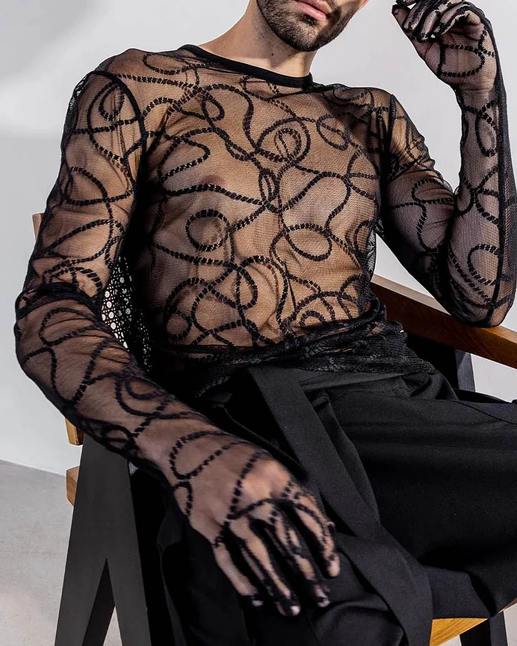 Men's Casual Fashion Long Sleeve Tops