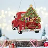 Crystal Diamond Painting Ornament Christmas Truck for Adults 7.87x7.87in