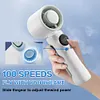 Portable Handheld Personal Turbo Fan USB Rechargeable Cooling Fan 100 Gear Speed