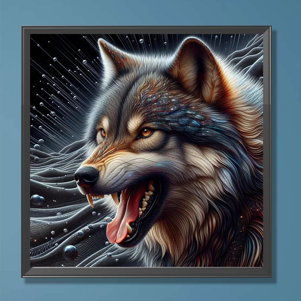 Diamond Painting - Full Round Drill - Wolf(Canvas|30*30cm)