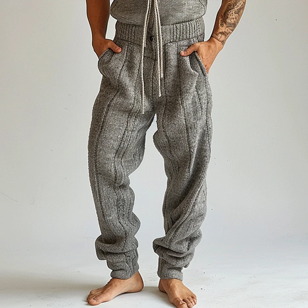 Men's Knitted Sleeveless Suit-inspireuse
