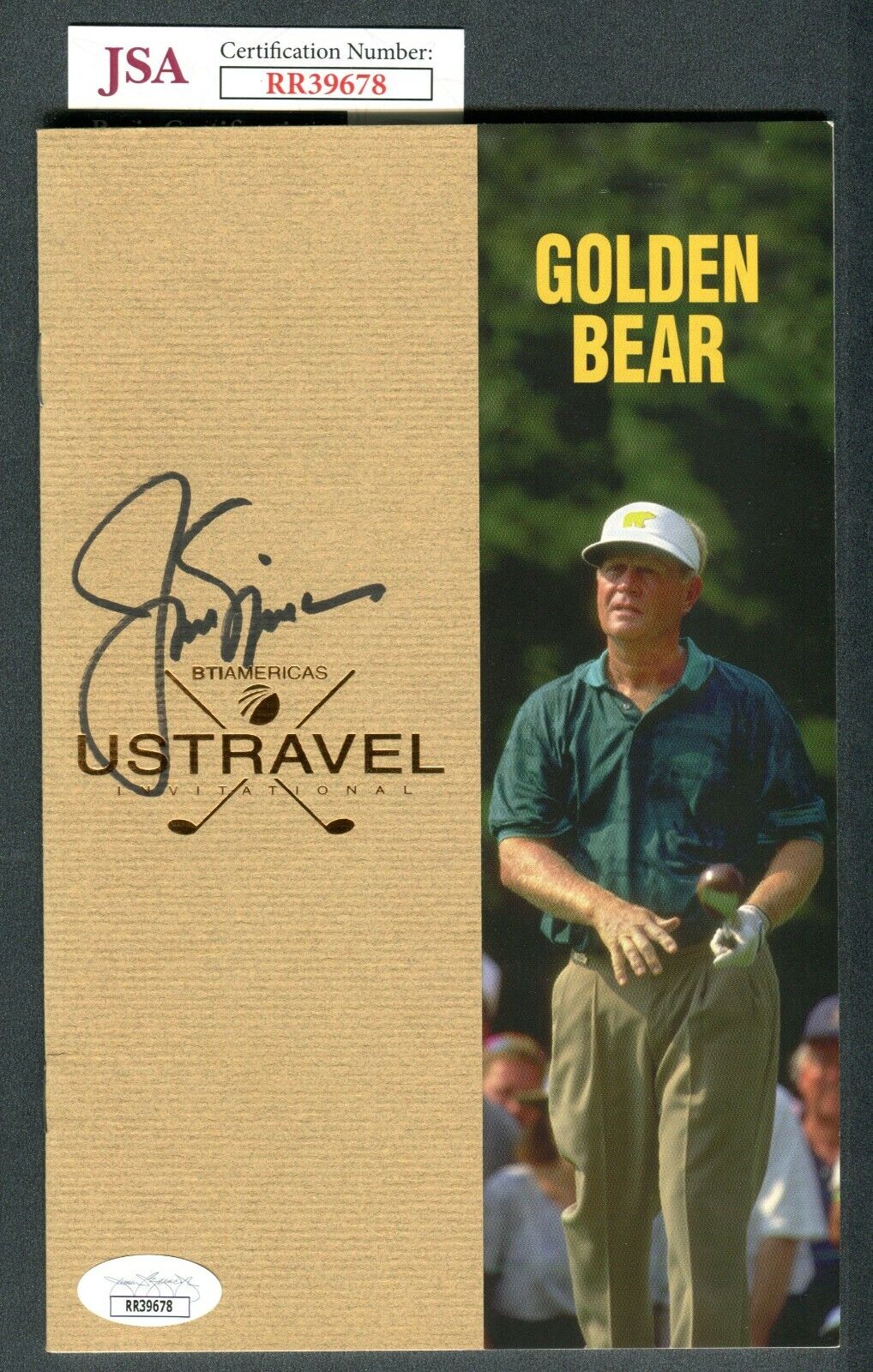 JSA Jack Nicklaus Autographed Signed 1997 USTravel Invitational Program TRB 737