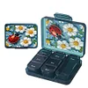 (US Local)Insect Rhinestones Pill Storage Box Diamond Painting Pill Case for Art Craft
