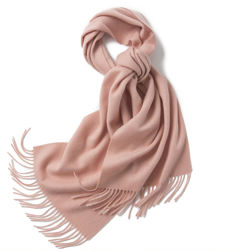 Unisex LambSwool Scarf Pure Color Winter Extra Length Scarf
