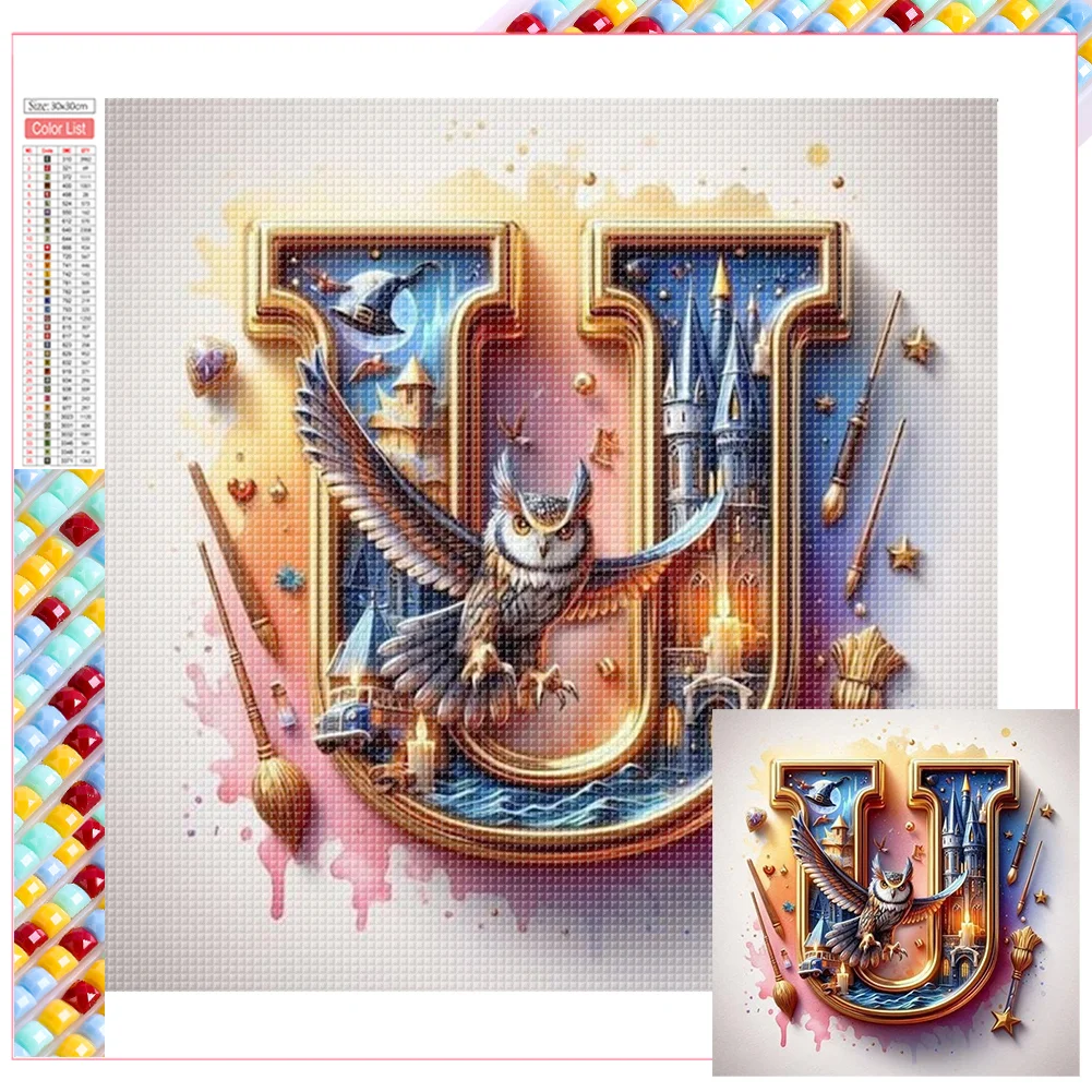 Diamond Painting - Full Square Drill - Harry Potter Letters(Canvas|35*35cm)