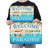 Welcome to our little piece of paradise - Vintage Metal Signs - 20*30cm/30*40cm - Garden