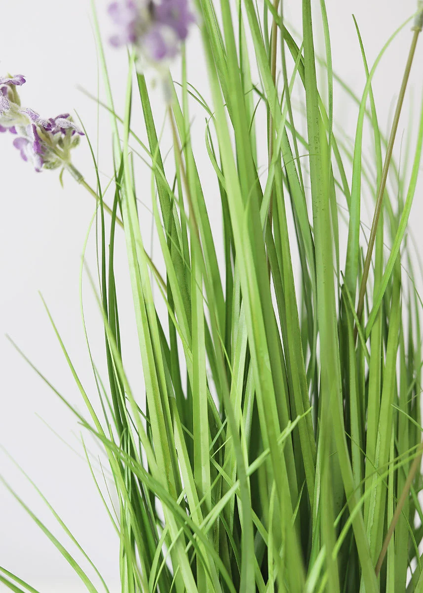 Fake Wildflowers and Grass Plant in Pot - 24"