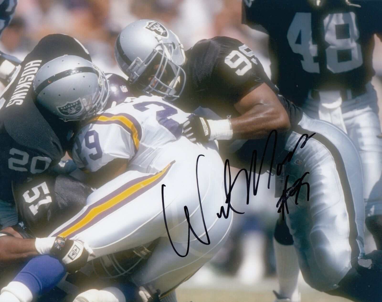 Winston Moss #1 Photo Poster painting 8x10 Signed w/ COA Oakland Raiders 031719