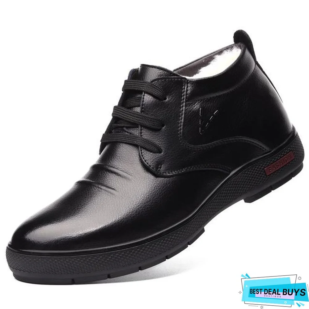 Warm Mens Shoes Winter Snow Boots, Mens Work Shoes Fashion Footwear Rubber Ankle Boots Outdoor Casual Shoes for men