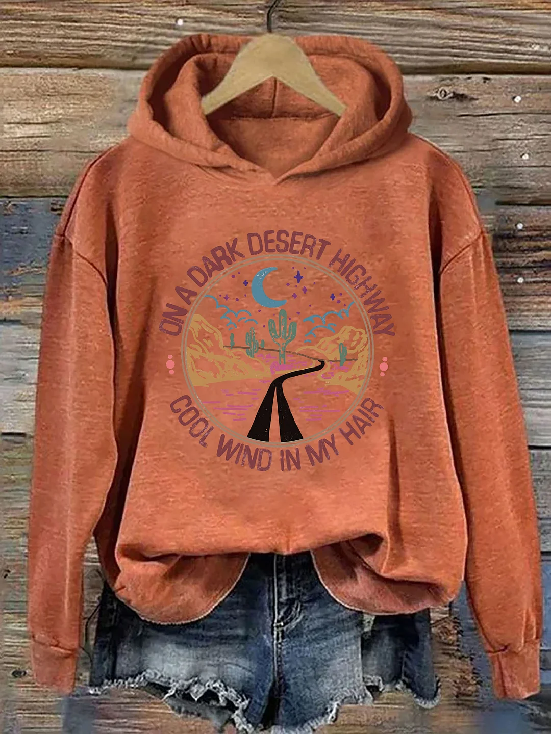 On A Dark Desert Highway Hoodie