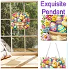 Diamond Painting Acrylic Single Side Drill Easter Chicken Egg Pendant Charms Kits for Adults Home Window Decor