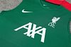 Joyfball 2024/2025 Liverpool pre-match training green Jersey+Shorts  1:1 Thai Quality