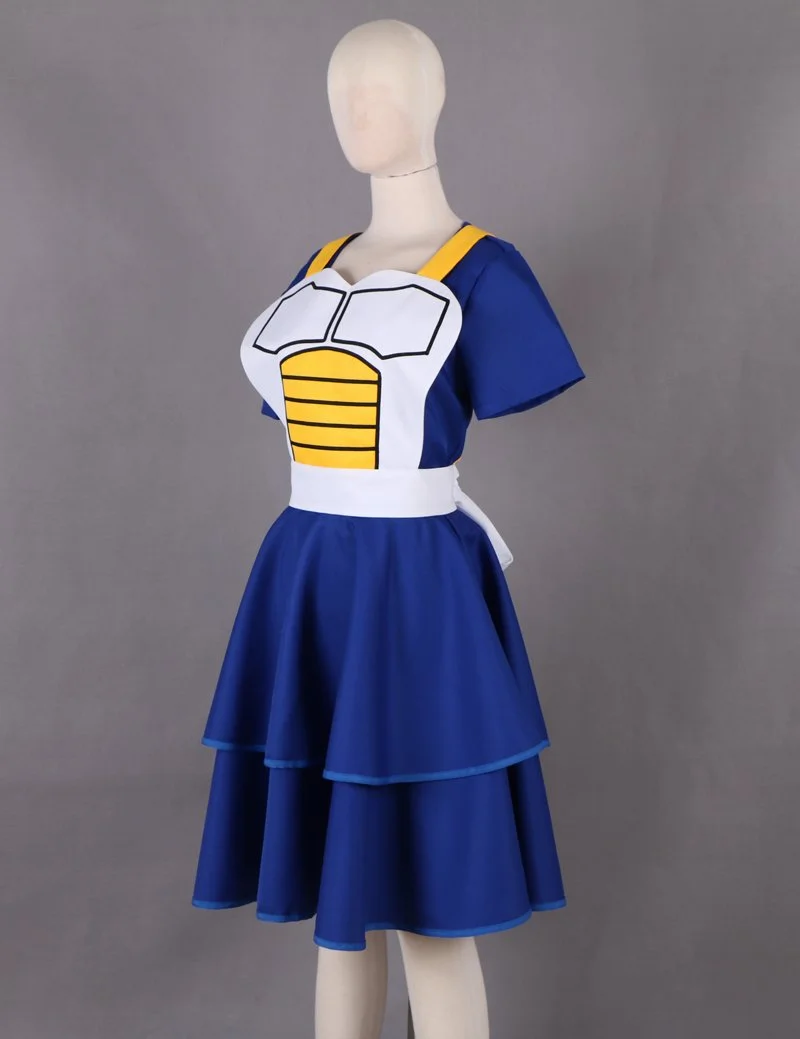Dragon Ball Vegeta Genderbend Dress Cosplay Costume