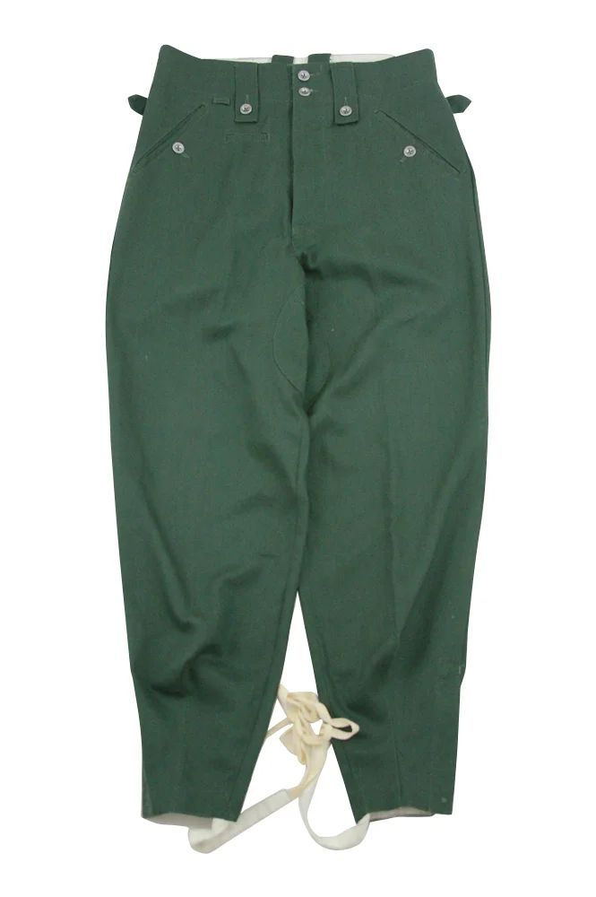   Wehrmacht/Elite M1943 Summer Hbt Reed Green Field Trousers Keilhosen German-Uniform