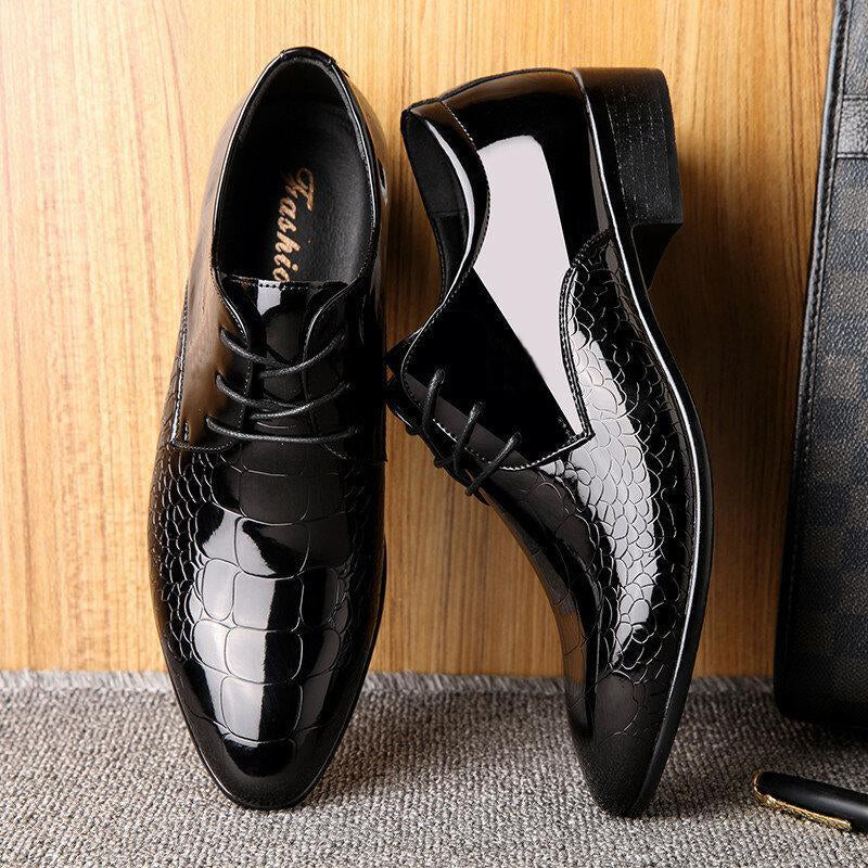 Men Business Microfiber Leather Non Slip Casual Formal Dress Shoes mumuwear
