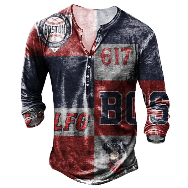 The Best of Boston Baseball Sherpa Men's Outdoor Retro Long-Sleeved Top / [viawink] /
