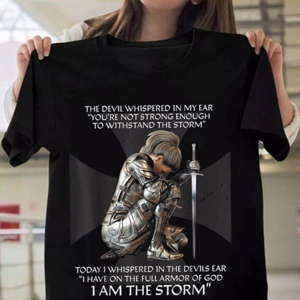 Christian Bible Verse Religious Cross Gifts Women Men Faith Warrior T-Shirt - Shop Trendy Women's Clothing | LoverChic