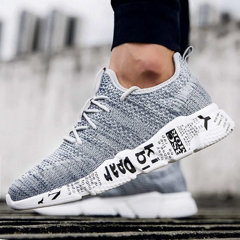Men Walking Shoes Lightweight Breathable Sneakers 2021 Summer Men Casual Shoes Large-sized Flats Slip-on Sneakers Men Shoes