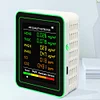 6 In 1 Air Quality Monitor Accurate PM2.5 PM10 HCHO TVOC CO2 CO Detector