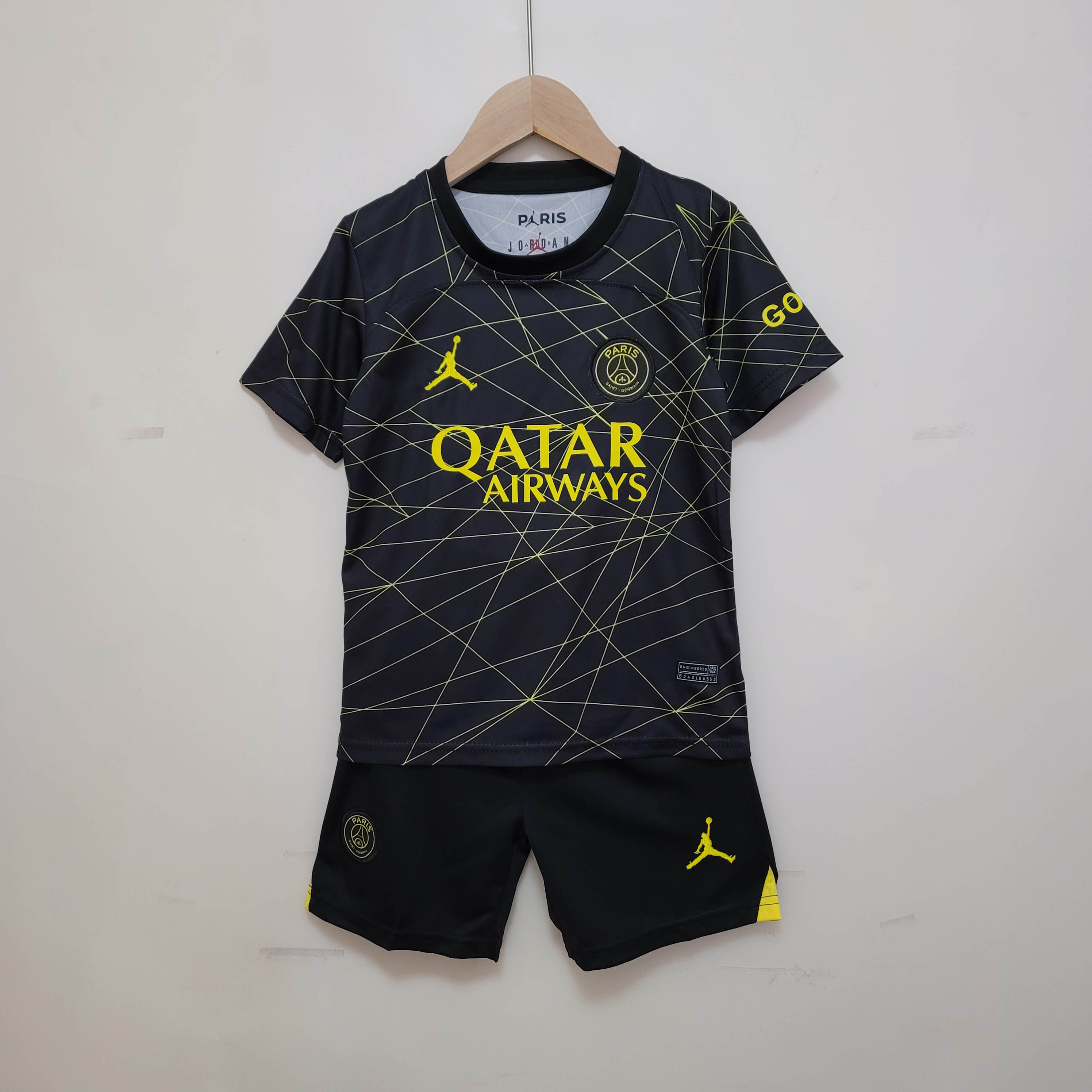 2022-2023 PSG Pre-Match Training Shirt (Black) - Kids (SERGIO RAMOS 4)