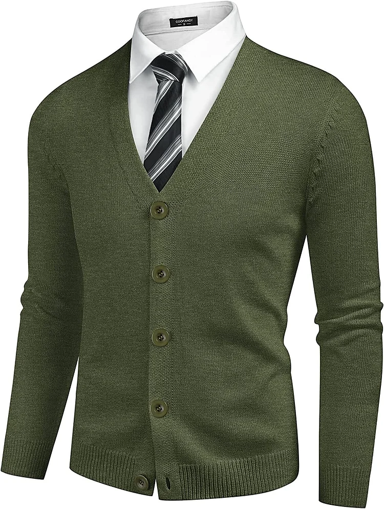 V Neck Lightweight Button Down Knitted Sweater (US Only) QueenFunky