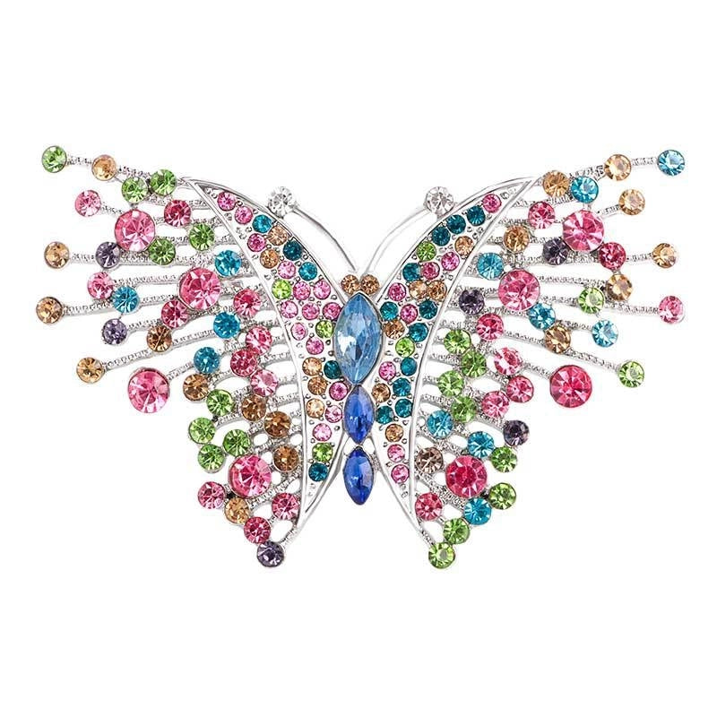 Hip-Hop Vintage Style Pin Butterfly Alloy Rhinestone Women’s Brooches