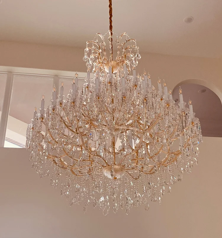 66L Rococo / Maria Theresa Foyer Classic Crystal Chandelier Vjlight