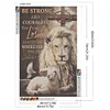 (40*60cm)Lion Lamb Saying - Full Round Drill Diamond Painting