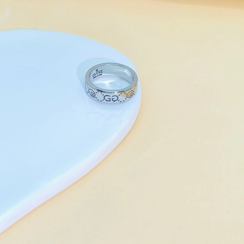 Minimalist Letter Stainless Steel Rings