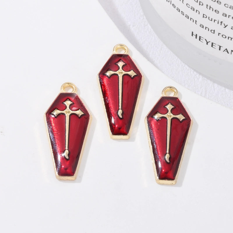 3 PCS/Package 11 * 25mm Hole Under 1mm Alloy Cross Pendant