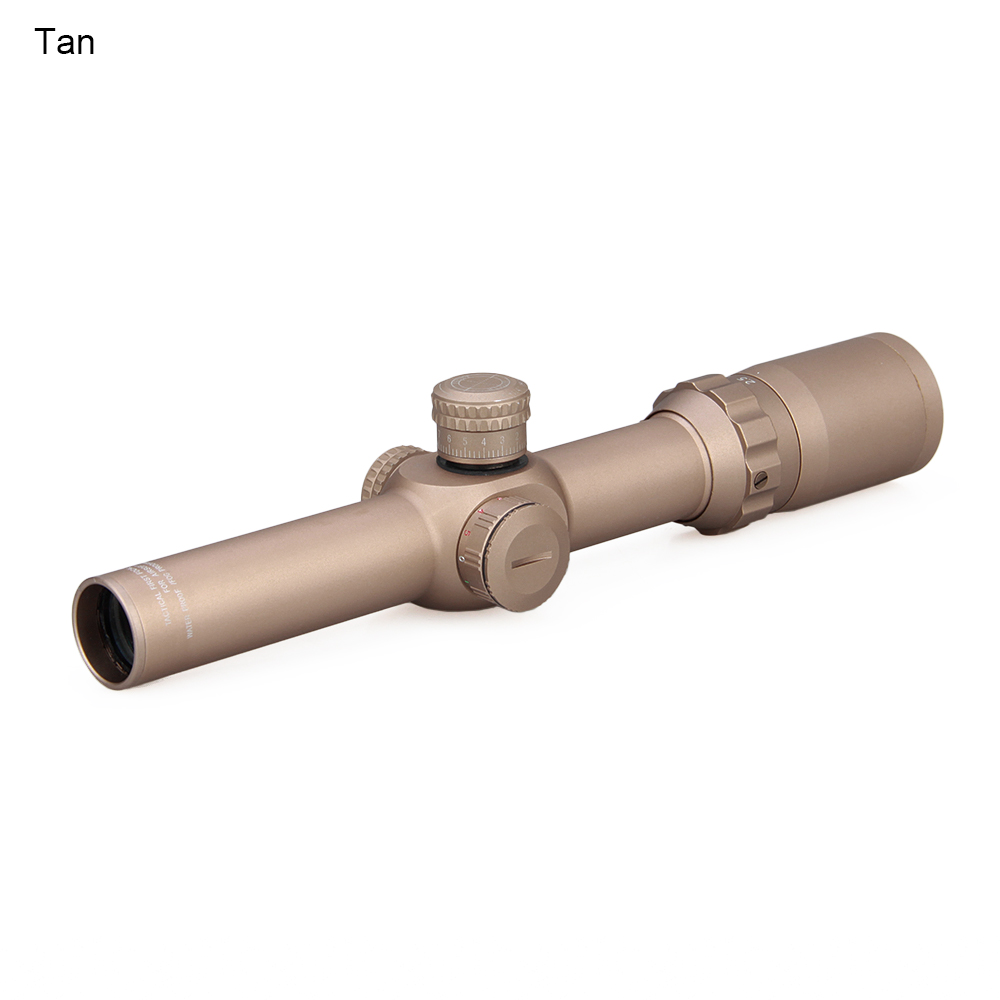 30mm Aluminum Alloy Picatinny Rail - Mounted 2.5 - 10X26 Riflescope with Multilayer Broadband Coating, Mil - Dot Reticle, 6 - Level Red/Green Illumination, and ±30 - ±40 E/W Adjustment - HaikeWargame