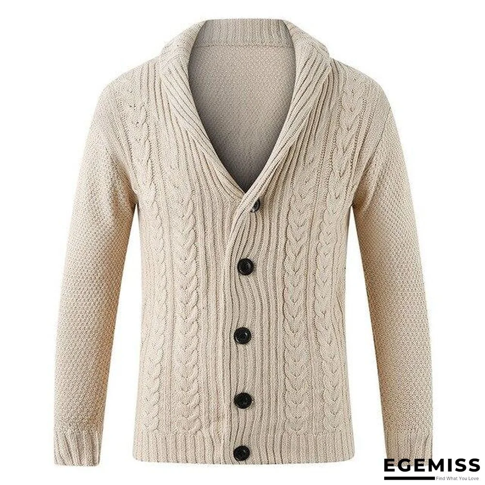 Men Casual Warm Men's High Quality Fashion Cardigan V-neck knitting Sweaters Coat | EGEMISS